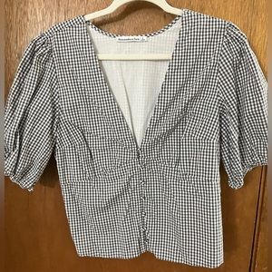 Abercrombie & Fitch Puff Sleeve Top